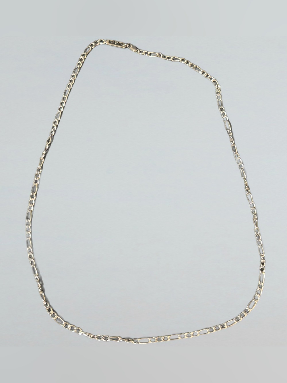 ASOS Silver WFTW 4mm Figaro Chain Necklace